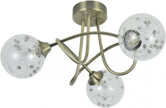 Lampe rio de janeiro 3xg9 Leder 21x37x37 cm