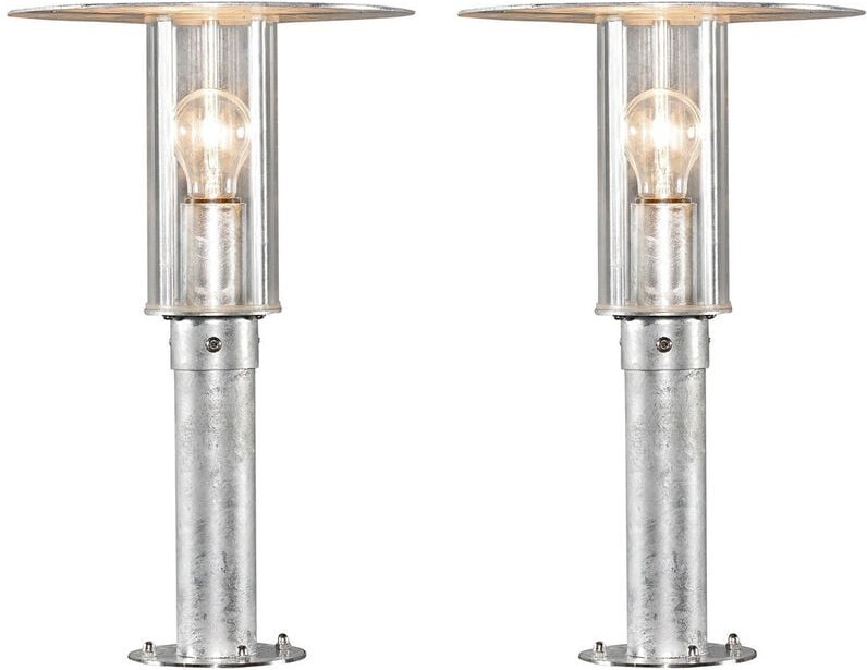 Konstsmide - 2er Set Sockelleuchte / Wegeleuchte mode, bruchsicher, Gartenbeleuchtung