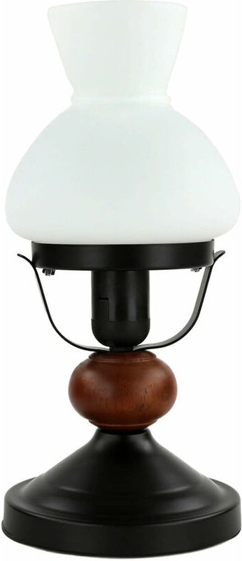 Licht-erlebnisse - Tischleuchte Rustikal Öllampen Design Glasschirm 32 cm hoch