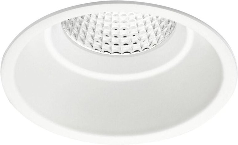Runde LED-Einbauleuchte cob UGR/feste Umgebung 'pro Professional led' (10 w 3000 k 894 lm) IP44 Ø8,2 x 7,5 cm, weiße Far...