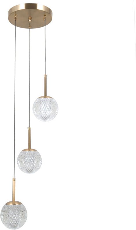 PADRI 3 G9 Hängelampe Gold ITALUX PND-40827-3-HBR-CL