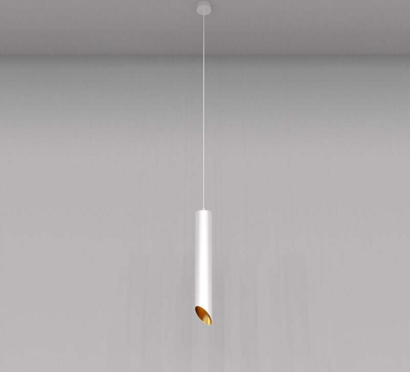 Maytoni - Pendelleuchte Deckenlampe Esszimmerlampe Küchenlampe Hängelampe Weiss Gold 40 cm