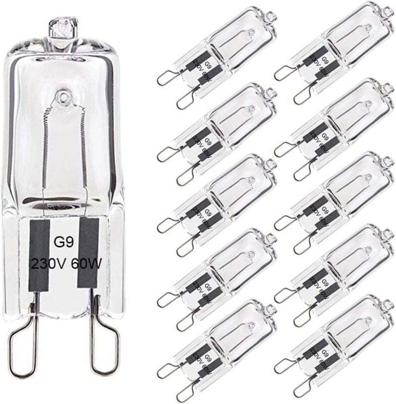 Rapanda - Halogenlampe G9 60W Warmweiß 2800K 680LM 230V Dimmbar Halogen Kapsel Glühfadenlampe 10er Pack