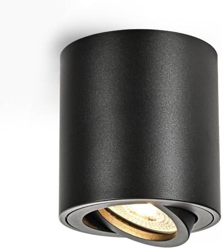 Schwarzer Einbaustrahler 5W 3000K, Aluminium Ø80x84mm