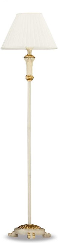 Firenze - 1 Leuchte Stehlampe Gold, Elfenbein, E27 - Ideal Lux
