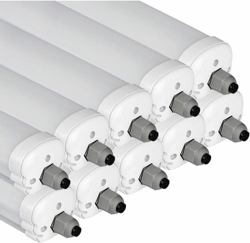 Wannenleuchte Feuchtraumleuchte led Kellerleuchte 120cm Deckenlampe , 2880lm Kaltweiß 6400K IP65 Feucht- und Nassraum ge...