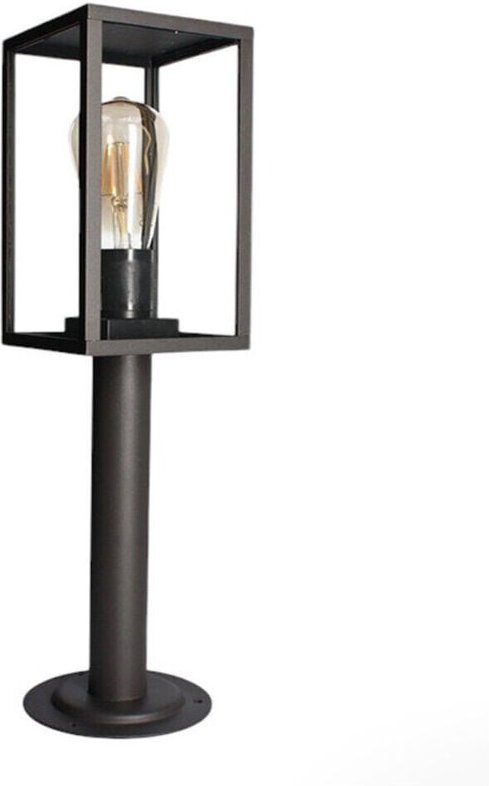 Trade Shop - LAMPIONE DA GIARDINO 48CM LAMPIONCINO DA TERRA PER VIALETTI ATTACCO E27 IP44 518PA-H480 - Schwarz