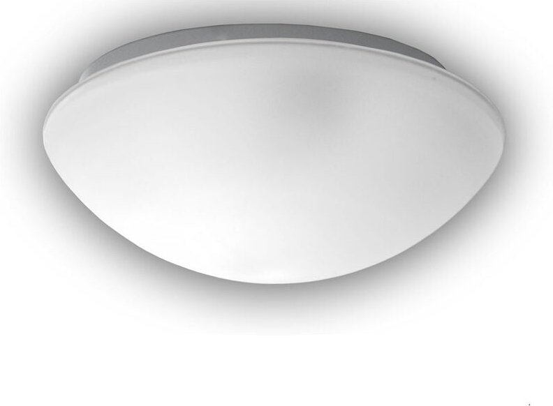 LED-Deckenleuchte / Deckenschale rund, Glas satiniert mit Klarrand, ø 35cm
