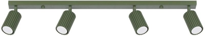 Spot Aluminium verstellbar Olivgrün GU10 4-flammig länglich Modern Strahler