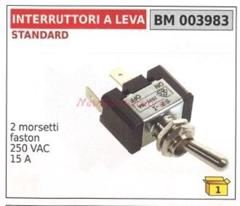 Hebelschalter STANDARD 2 Fastonklemmen 250 Vac 15 A 003983