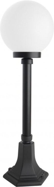 Gartenlampe 68 cm Kugel weiß oder geräuchert 20 cm 1xE27 schwarz IP43 SU-MA KULE K 5002/3/KP 200