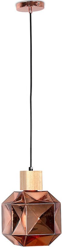 Holz- und Glas-Deckenlampe - Design-Pendelleuchte - Bumba Bronze