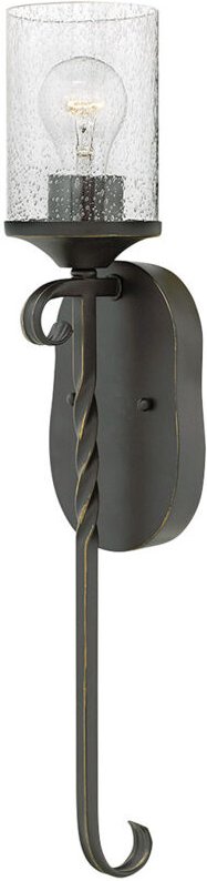 Casa Hinkley 1 Light Wandleuchte Olde Black