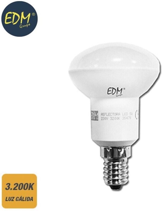 EDM - LED-Reflektorlampe R50 E14 5 w 400 lm 3200 k warmes Licht ø50 x 86 mm