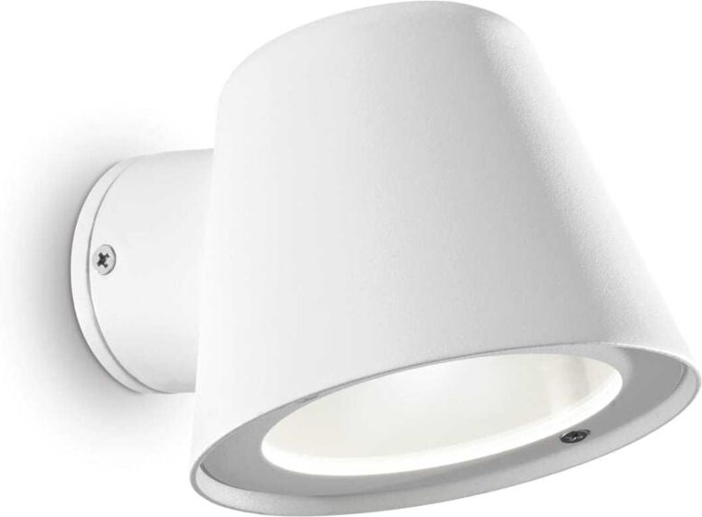 Ideal Lux Gas - 1 Licht Außenwandleuchte Weiß IP43, GU10