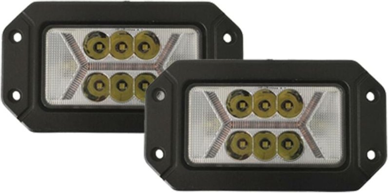 40 w LED-Offroad-Arbeitsscheinwerfer, rechteckig, X-Nebelscheinwerfer, weißes Licht für pkw, lkw, atv, Anhänger, Motorra...