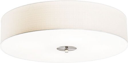 Smarte Deckenleuchte Weiß 50cm inkl. 4 Wifi A60 - Drum Jute