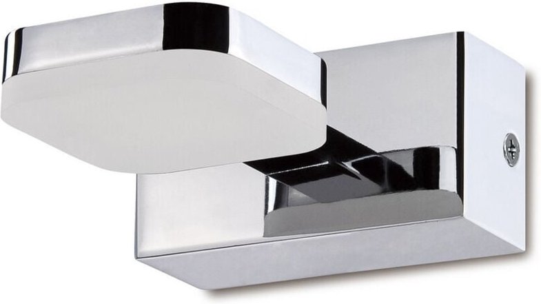 Inspired Mantra Fusion Gio Gio Wandleuchte, 1 Licht, 5 W, LED, 3000 K, 450 lm, poliertes Chrom/mattiertes Acryl, 3 Jahre...