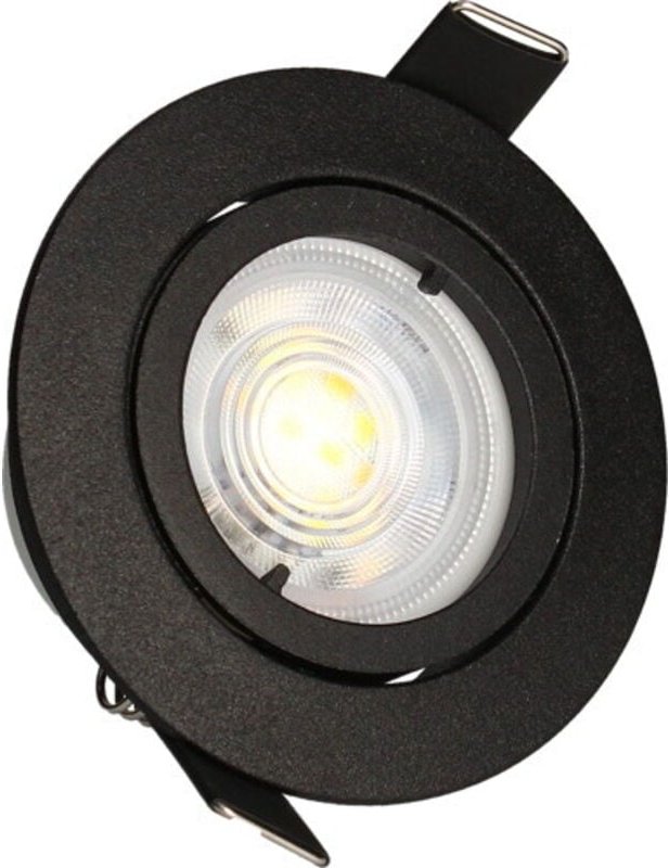 KIT 3 schwarze Einbaustrahler JADE Orient. MODUL 5W, 2-CCT, 400lm, Ø83 Arlux Lighting