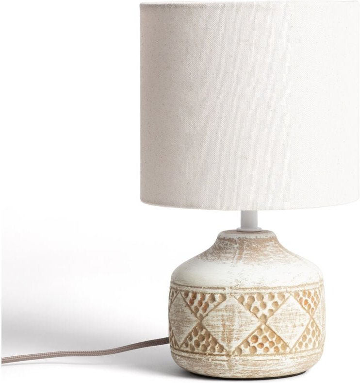 Ledkia - Tischlampe Keramik Vera Hellbraun