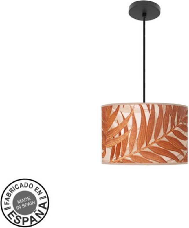 Fashion Hängeleuchte 1xe27 schwarz/Blatt Kessel regx30x30cm