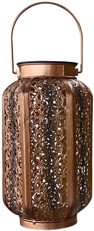 Solarleuchten Vintage Metall Hängelaternen mit Griff für den Garten