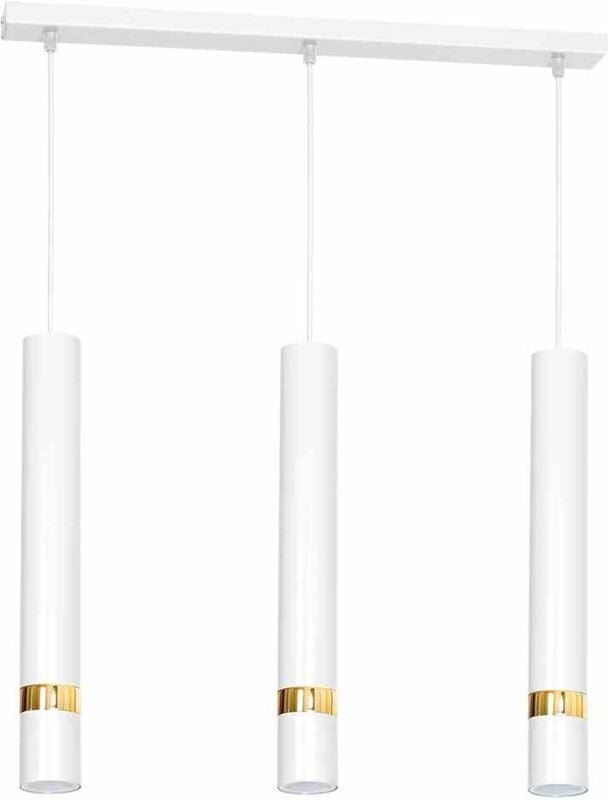 Hängelampe JOKER WEISS/GOLD 3xGU10