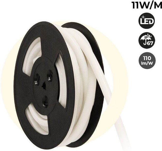 Flexibler LED-Neon-Schlauch 24V dc - 12x12 mm - 10 m -