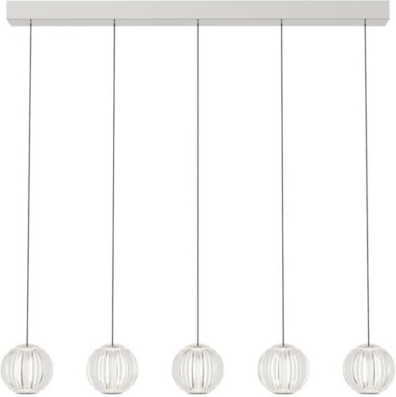 Diamond LED-Bar-Pendel-Deckenleuchte Transparent 3000K - Ideal Lux