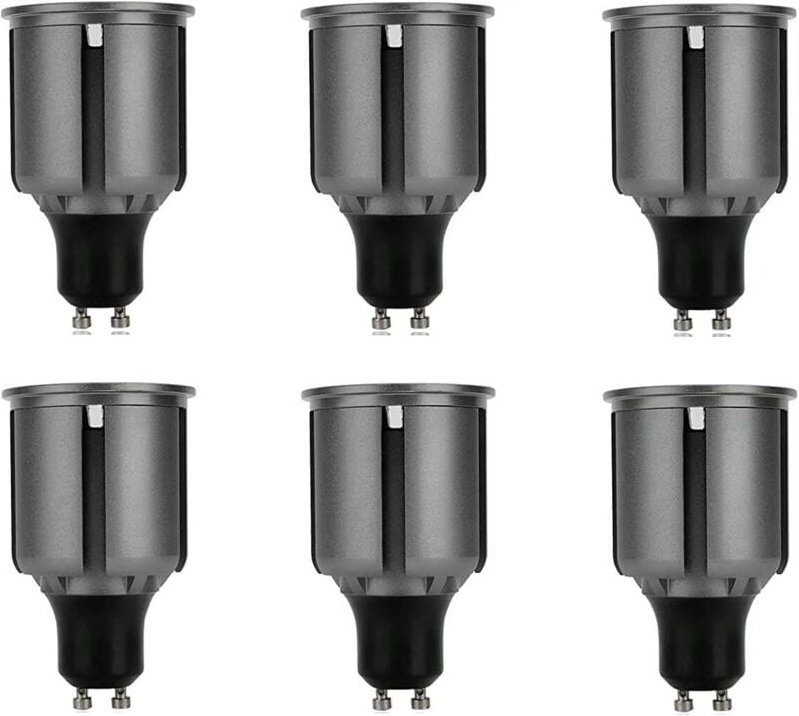 6er-Pack GU10-LED-Lampen, langer Hals, 80 mm, 9 W, energiesparend, entspricht 80-W-Halogenlampen, 720 lm, 120° Abstrahlw...