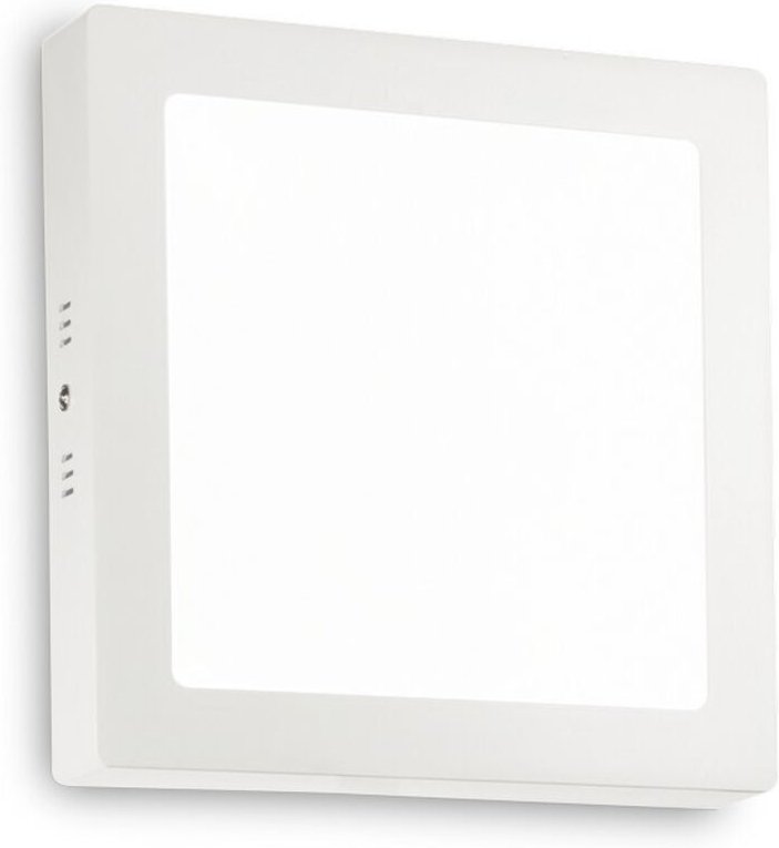 Ideal Lux - Universal - led 1 Light Indoor Square Medium Flush Light Weiß