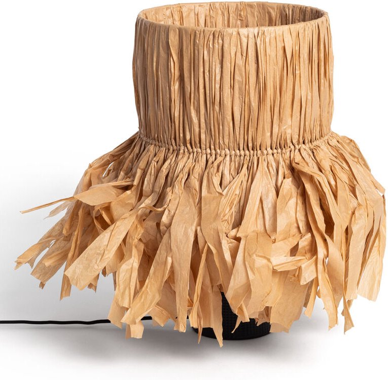 Ledkia - Tischlampe aus Keramik Bajawa Schwarz