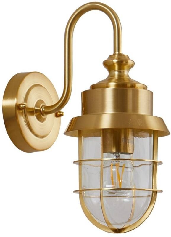 Wandleuchte außen 'Adalie' aus Edelstahl von Lindby