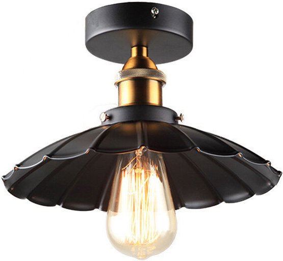 Deckenleuchte, modern, Vintage, Industriedesign, Metall, Schwarz, Bronze, Loft, Bar, Lampenschirm, Pendelleuchte, Retro-...