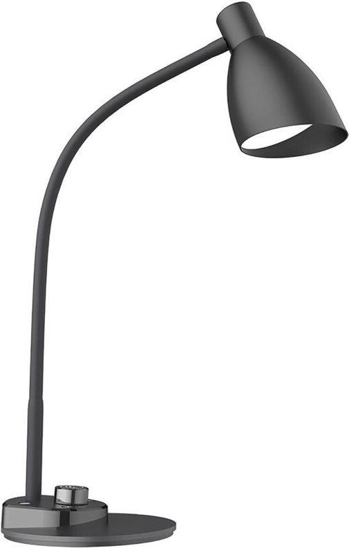 LED-Schreibtischlampe, Aus-Timer, 3 Leuchtstufen, verstellbarer Arm, schwarz