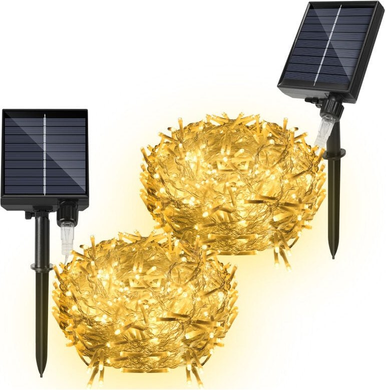 Thumbnail - SWANEW LED Solar Lichterkette LED Lichtervorhang Weihnachtsbeleuchtung Wasserdicht Außen Garten Hochzeit Party Weihnacht...