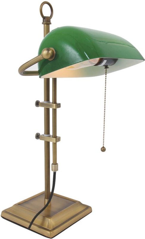 Steinhauer - Ancilla Bankerlampe Tischlampe Tischleuchte Leuchte Bronze 1 Flam919 B-Ware