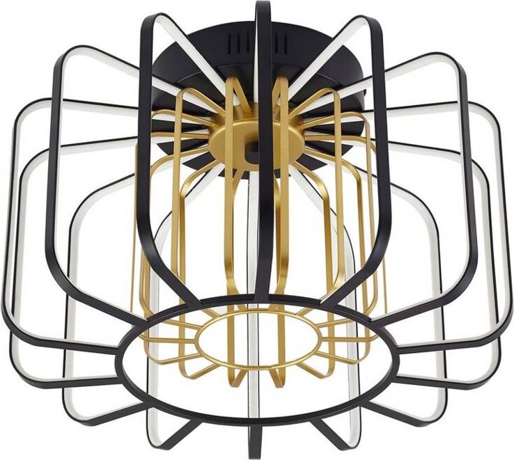 Led Deckenleuchte 'Birger' aus Metall dimmbar für Wohnzimmer & Esszimmer von Lucande