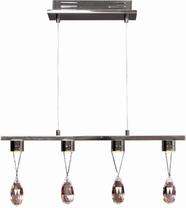 LED-Kronleuchter Candellux PRISMA 34-25708 Chrom