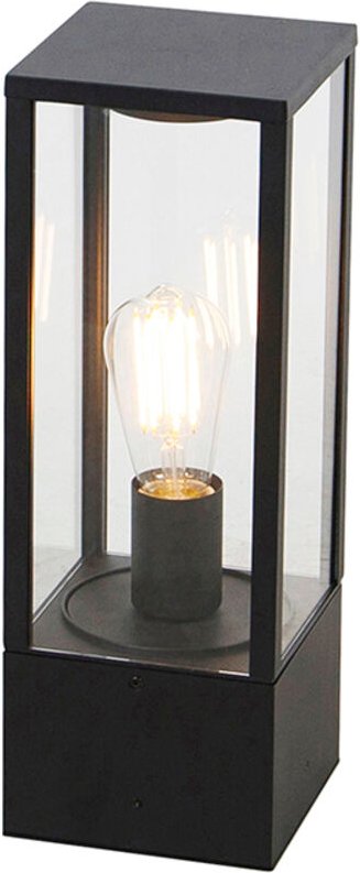 Smarte stehende Außenleuchte schwarz 40 cm IP44 inkl. Wifi ST64 - Charlois