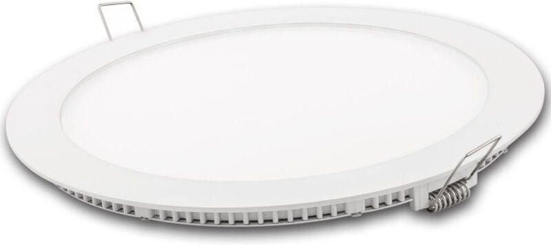 LED-Downlight mit runder Oberfläche, mattsilber, 12 w, warm