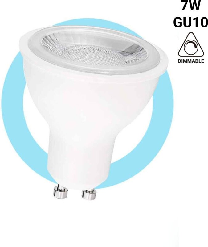 LED-Lampe GU10 - 7W - Dimmbar - Ø50mm - Optik 45º