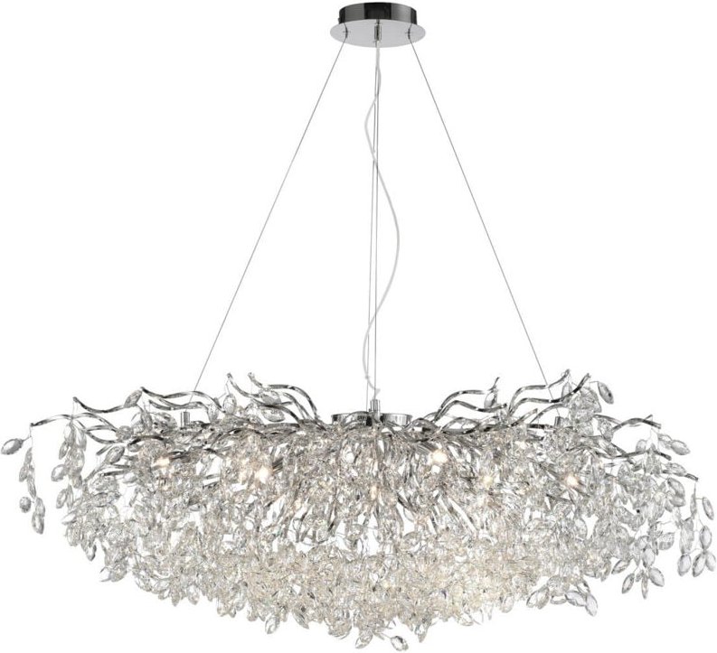 Thumbnail - Paul Neuhaus Ricicle Kronleuchter, Pendelleuchte, Deckenleuchte, Chrom, 13x G9