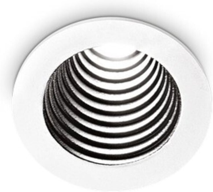 Ideal Lux - one Rundes Einbau-Downlight Weiß 25cm 3000K