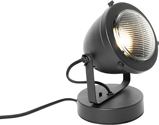 Industrielle Tischlampe schwarz 18 cm - Emado