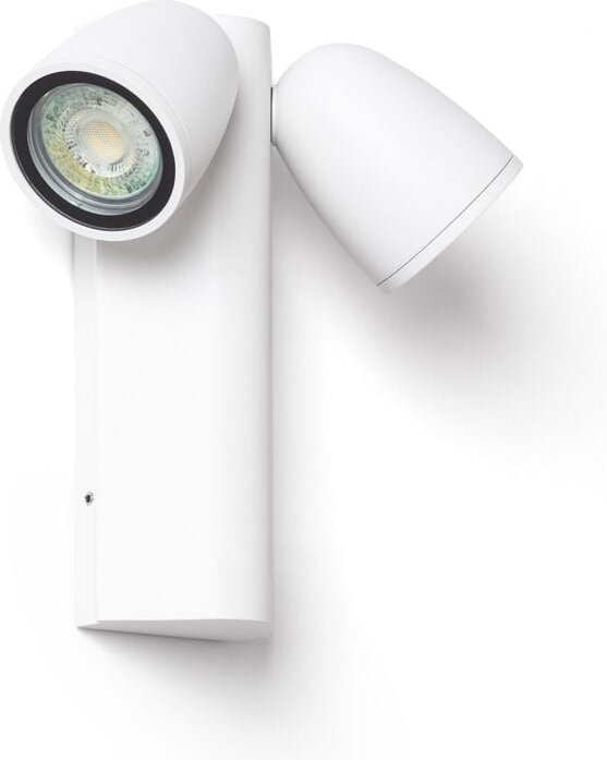 Wandleuchte Außen Aluminium Abel zwei Strahler Weiß