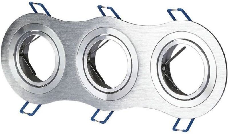 LED-Spotleuchte Einbauleuchte GU10 IP20 Aluminiumbürste