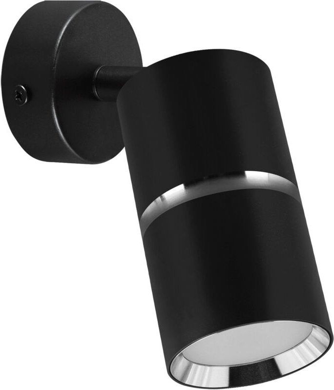 DIOR SPT GU10 schwarz/chrom Wand- und Deckenstrahler