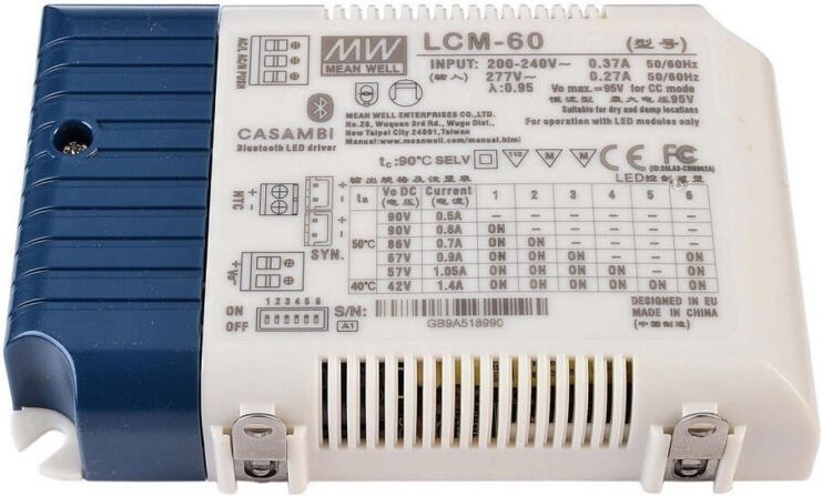 Trade Shop - LED DRIVER 60W MULTICORRENTE DIMMERABILE BLUETOOTH STRISCE LED -