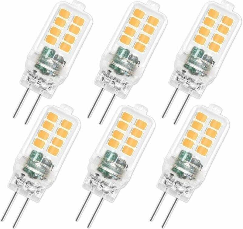 G4 12V 3W LED-Lampe, nicht dimmbar, 16 SMD, 300 lm, warmweiß (3000 K), entspricht einer 25W G4-Halogenlampe, G4-LED-Lamp...